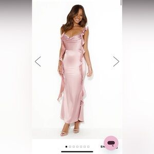 Satin maxi dress